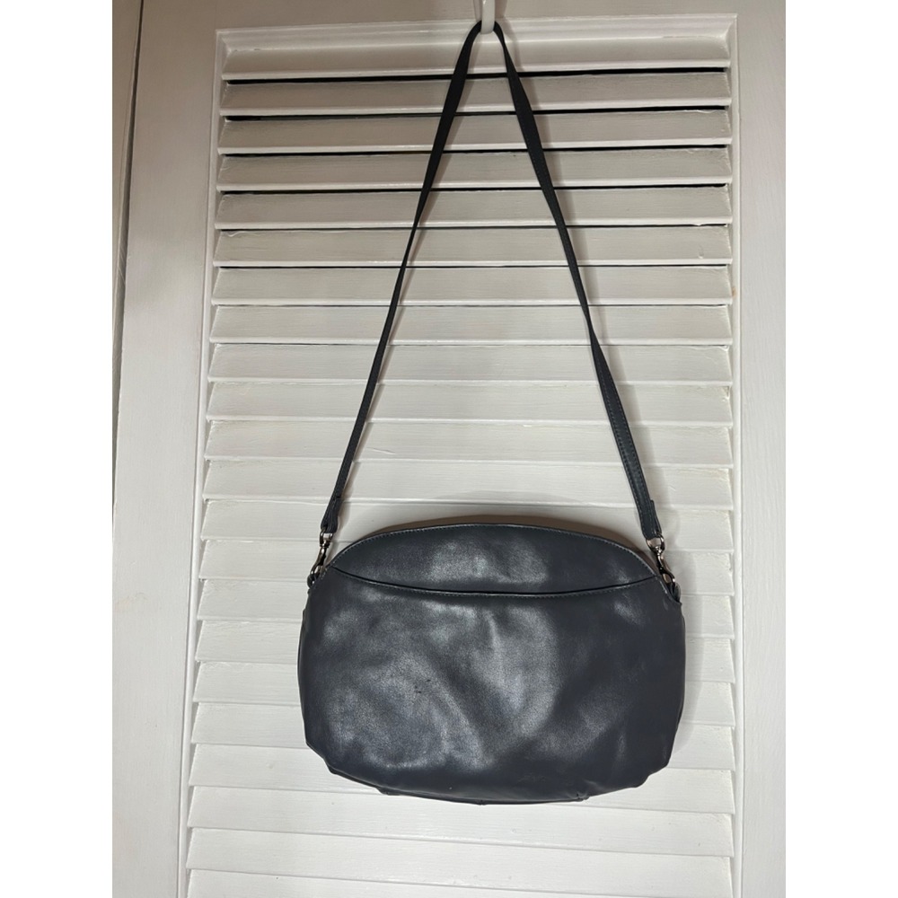 Four Season California Leather Crossbody Bag  Shoulder Bag Everyday Handbag Gray